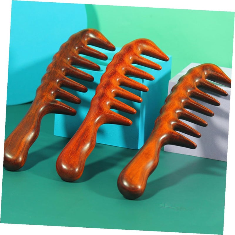 Wide Tooth Wooden Hair Comb For Women Anti Static Scalp Massage And Styling Tool - Image 5