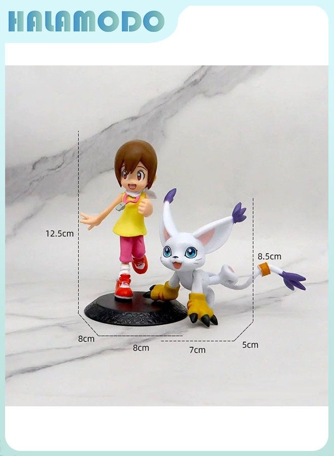 هالامودو ديجيمون 2 - مجموعة قطعة من نماذج هيكاري ياغامي و تايلمون 12.5 سم لتزيين سطح المكتب الساحر - Image 1