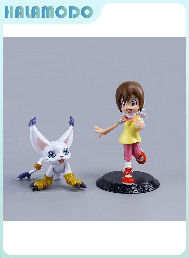 هالامودو ديجيمون 2 - مجموعة قطعة من نماذج هيكاري ياغامي و تايلمون 12.5 سم لتزيين سطح المكتب الساحر - Image 2