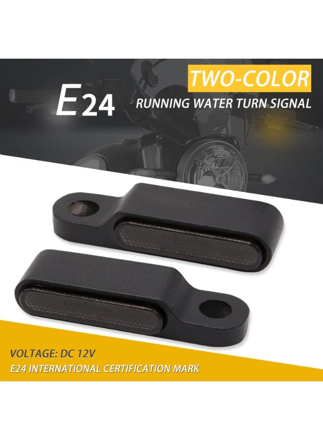 Handlebar LED Turn Signal Lights,Motorcycle Accessories,Universal,Turn Signal Lights,Indicator Lights - Image 2