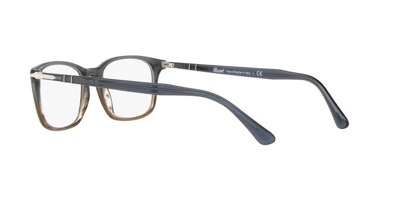 Persol PO3189V Rectangular Prescription Eyewear Frames, Gradient Grey Striped/Demo Lens, 53 mm - Image 5