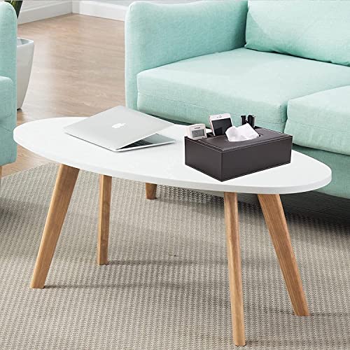Handcuffs Desk Organiser Office Table Tissue Holder | PU Leather | Remote Stand | Storage Case | Stationery Box | Mobile | Phone | Pen | Pencil | Organizer (Brown) - Image 5