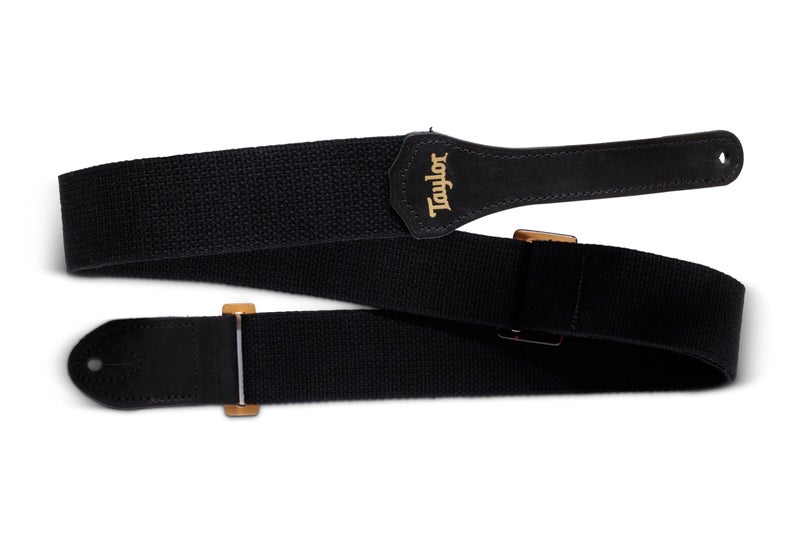 Taylor GS Mini Strap, Black Cotton, 2"", Adjustable - Image 1