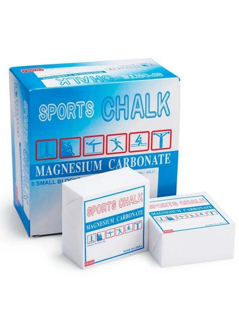Generic 8pcs Weight Lifting Sports Chalk Magnesium Powder Blocks Gym Chalk Anti-Skid Rhythmic Gymnastics Weightlifting Rock Climbing Fitness Training Magnesium Brick  - Image 1