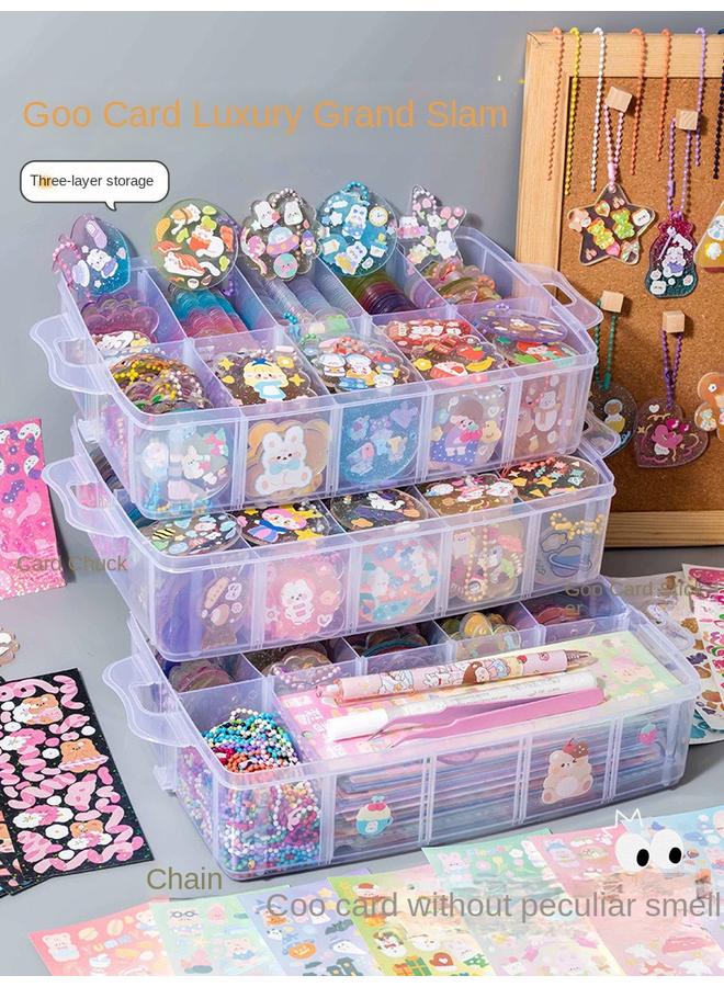 Bluejw Deluxe Goka Suit Girl Children's Hand Account Sticker Goka Diy Goka Hand Account Estimation Card Full Set Of Tools Large - Image 2