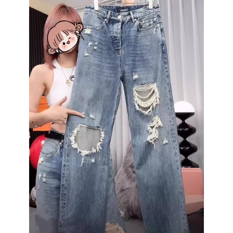 Unisex Classic Denim Jeans Loose Fit Daily Outdoor Wear - Image 4