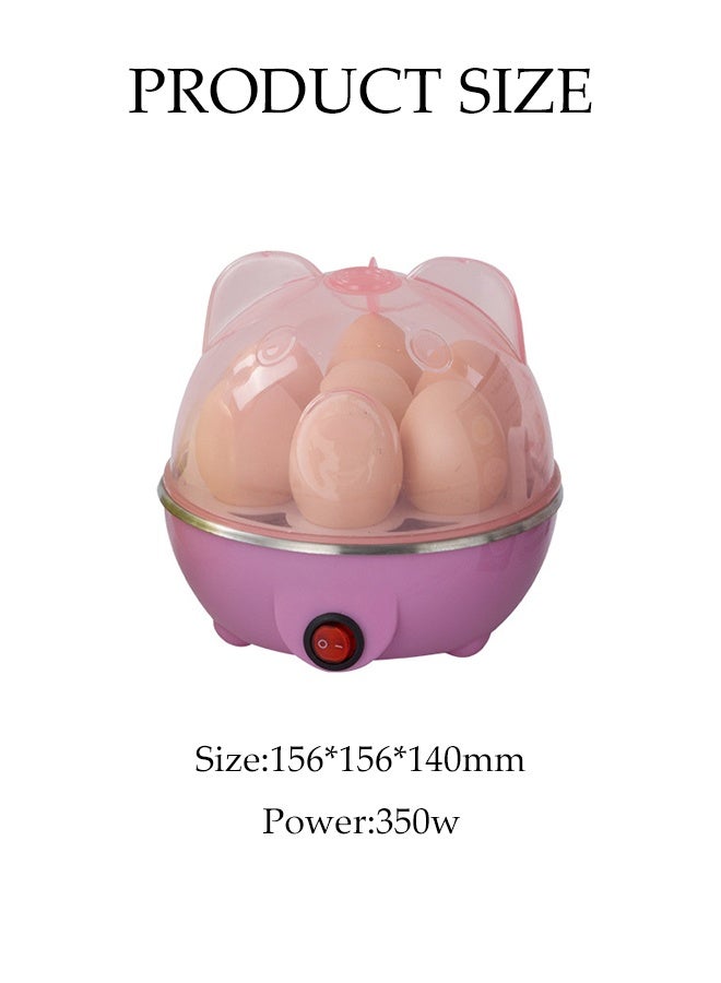 DUNISO Electric Multi Egg Cooker Rapid Egg Cooker Boiler Food Steamer with 7-Egg Rack Dry Boil Protection Steamed Egg Automatically Closed for Steaming and Boiling Household Multifunctional Timer Egg poacher - Image 4