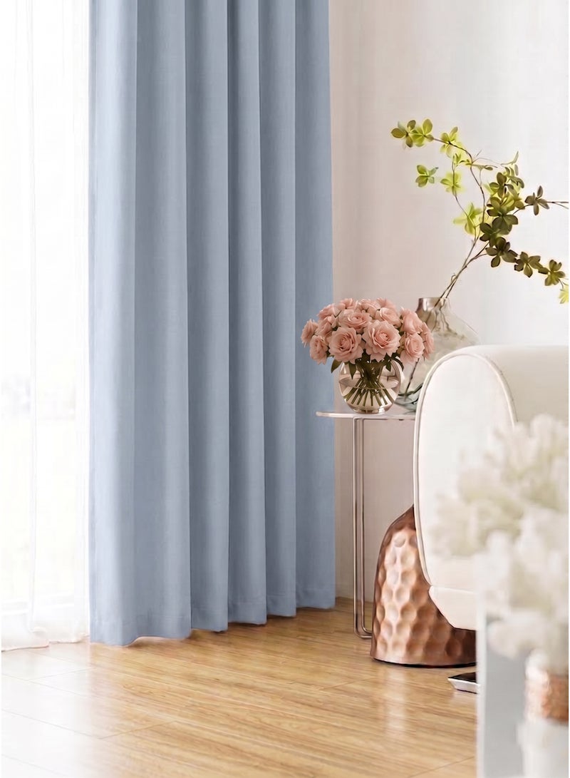 Amali Regal Dimout curtains with 16 Grommets in 2 panels Size (W132 x L 274cm) for living room Decor or bedroom window noise reduction and light blocking - Image 2