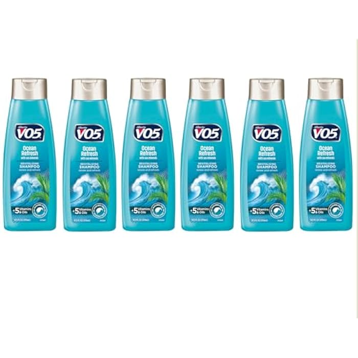 Alberto VO5 Ocean Refresh Shampoo with Sea Minerals, Revitalizing and Refreshing, Paraben & Silicone Free, 12.5 fl oz (Pack of 6) - Image 1