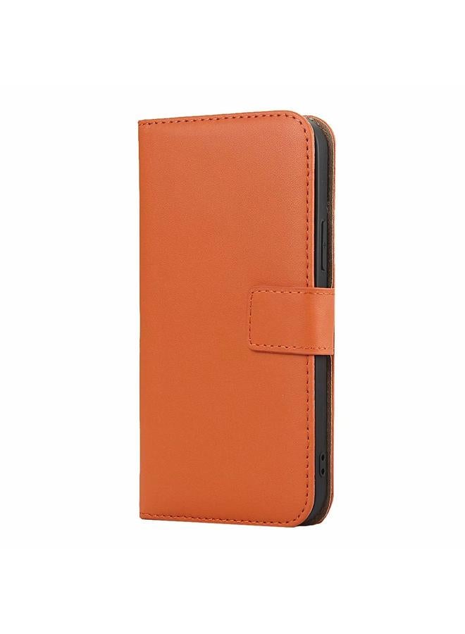 اس-توب جراب لهاتف iPhone 12 / 12 Pro مصنوع من جلد البقر بملمس عادي مع مشبك مغناطيسي وحامل وفتحات للبطاقات ومحفظة - Image 2