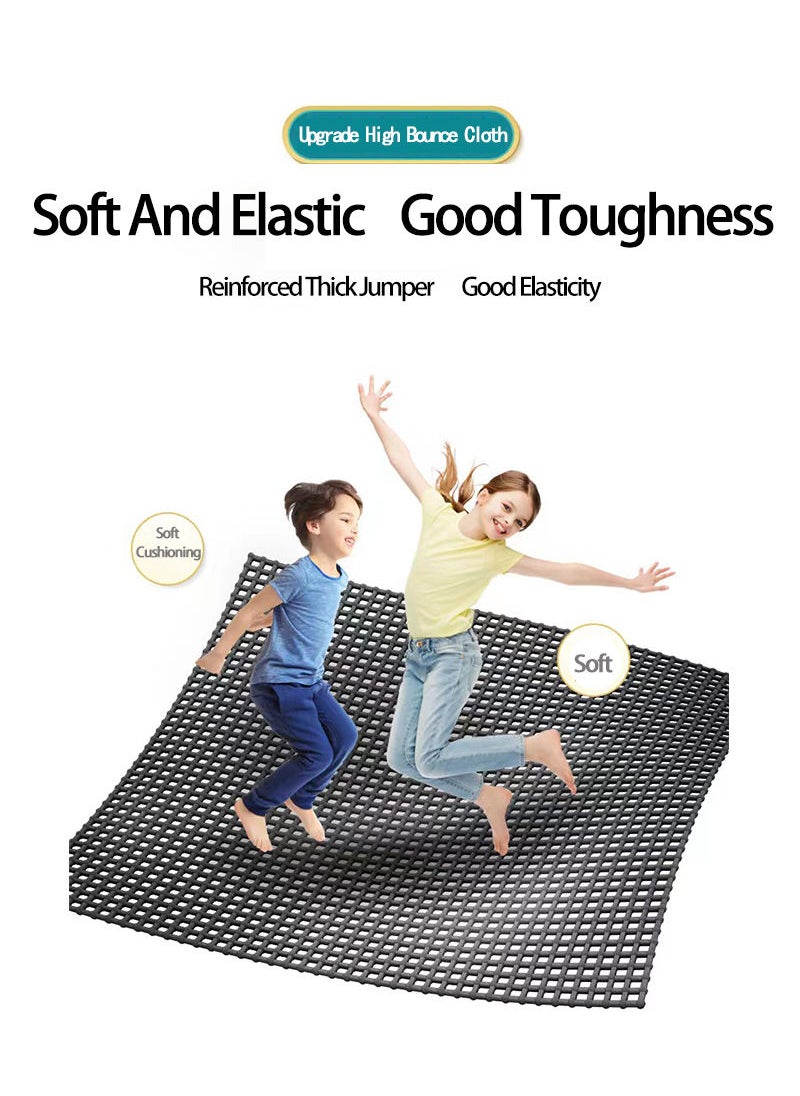 Indoor Home With Guard Net With Horizontal Bar Trampoline Bouncing Bed Safety Enclosure Net Outdoor Trampolines for Kids Adults Recreational Trampolines
