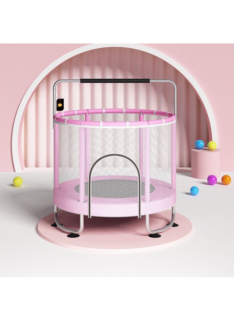 Indoor Home With Guard Net With Horizontal Bar Trampoline Bouncing Bed Safety Enclosure Net Outdoor Trampolines for Kids Adults Recreational Trampolines