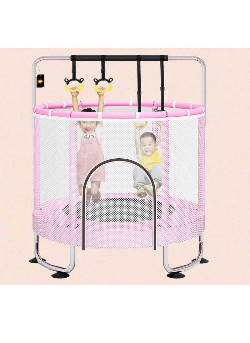 Indoor Home With Guard Net With Horizontal Bar Trampoline Bouncing Bed Safety Enclosure Net Outdoor Trampolines for Kids Adults Recreational Trampolines