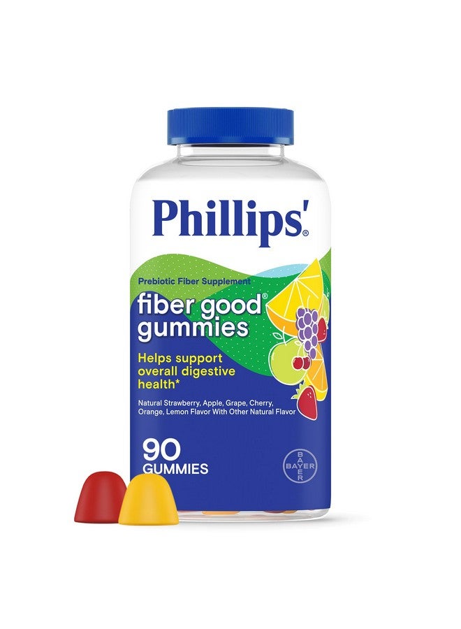 Phillips' Phillips’ Fiber Good Gummies, Supplement with Inulin for Adults and Children, Fruit Flavored Daily Gummies, 4g of Prebiotic Fiber Per Serving , 90 Count - Image 1