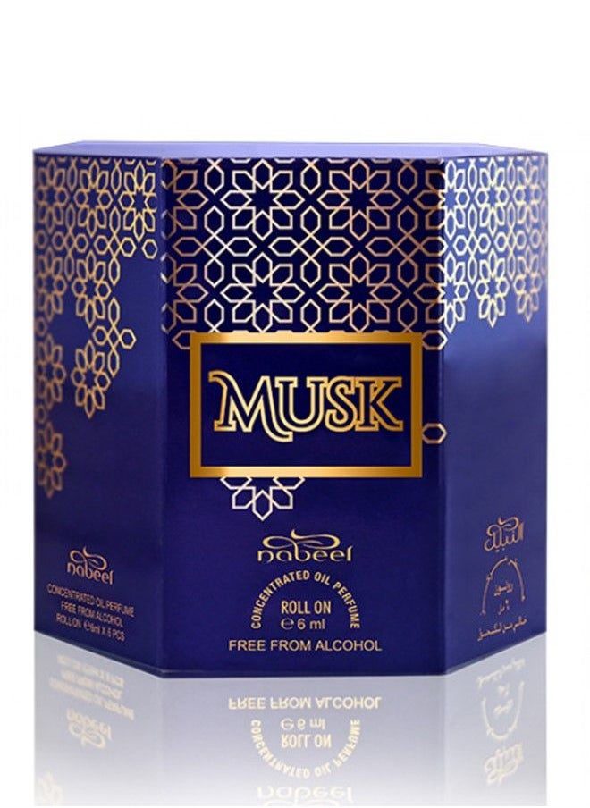 Nabeel 6 Piece Nabeel Musk Roll On Oil Perfume 6 ML Set  - Image 5