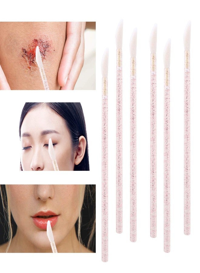 Tbestmax 200 Disposable Mascara Wand and Lipstick Applicator Wands Crystal Lip Gloss Brush Lash Spoolies for Eyelash Extensions (Hotpink) - Image 5