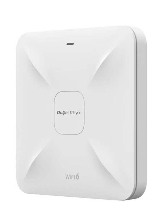 Ruijie RG-RAP2260(G) AX1800 Wi-Fi 6 Dual-band Gigabit Ceiling Mount AP, Dual Gigabit LAN Uplink Ports, Built-in Antennas, Up to 500 Client Connection, White - Image 2