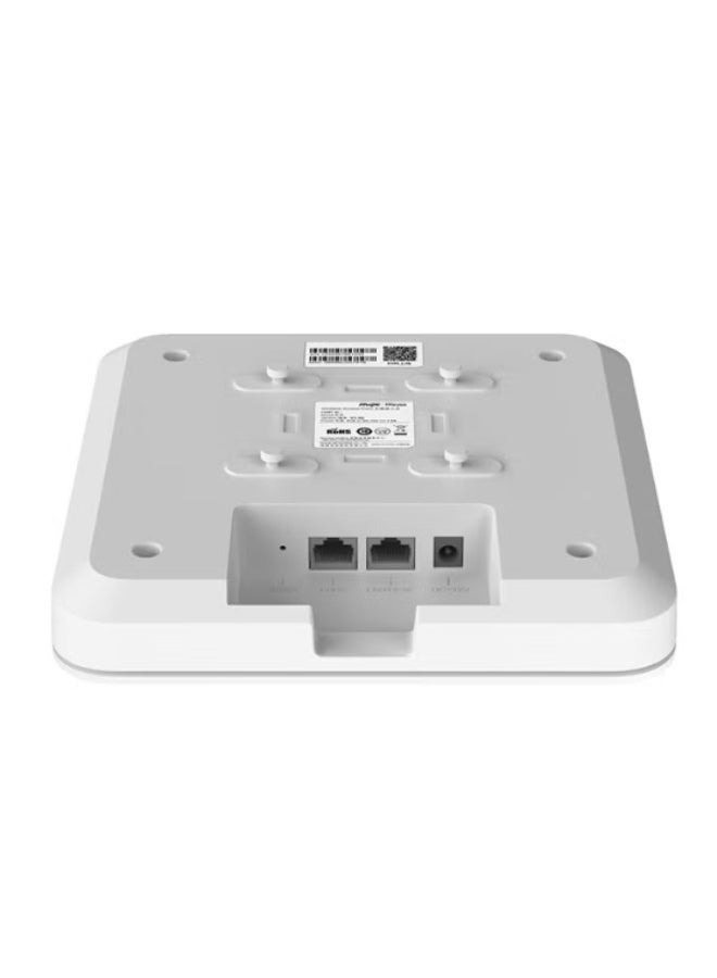 Ruijie RG-RAP2260(G) AX1800 Wi-Fi 6 Dual-band Gigabit Ceiling Mount AP, Dual Gigabit LAN Uplink Ports, Built-in Antennas, Up to 500 Client Connection, White - Image 4