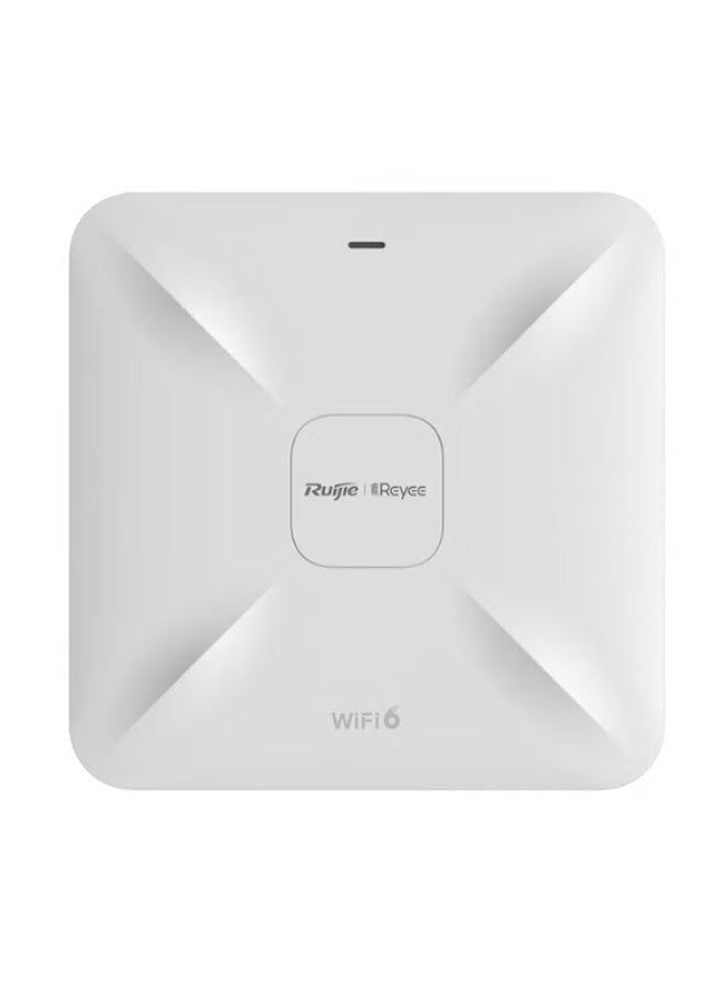 Ruijie RG-RAP2260(G) AX1800 Wi-Fi 6 Dual-band Gigabit Ceiling Mount AP, Dual Gigabit LAN Uplink Ports, Built-in Antennas, Up to 500 Client Connection, White - Image 1