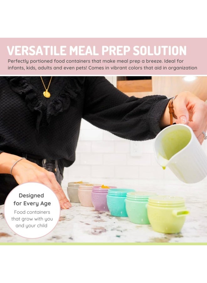 melii Snap & Go Pods - Airtight & Leakproof Baby Food Containers - Baby Food Storage Pods for Effortless Mealtime, 2oz, Set of 12 - Image 5