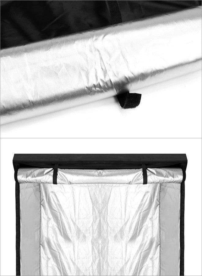 QWORK Storage Shelving Unit Cover, Wire Rack Cover for Shelf 36 x 14 x 72 inch, 210D Oxford Cloth, Keeps Rack Clean, For Home, Office, Storage and Garage, Black - Image 3