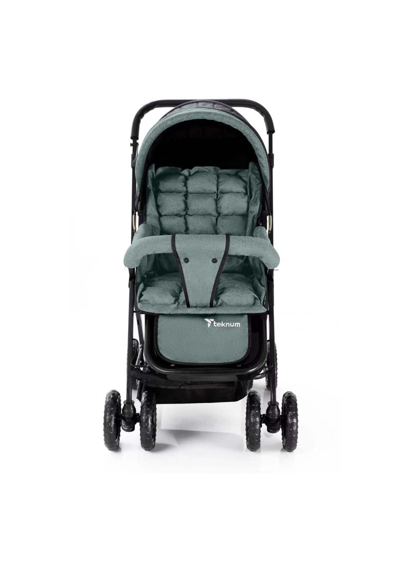 TEKNUM Reversible Baby Travel System With Ergonomically Designed Baby Car Seat - Dark Grey  - Image 2