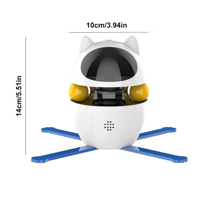 Interactive Cat Laser Toy With Smart Angle Adjust Ball And Feather Tumbler - Image 4
