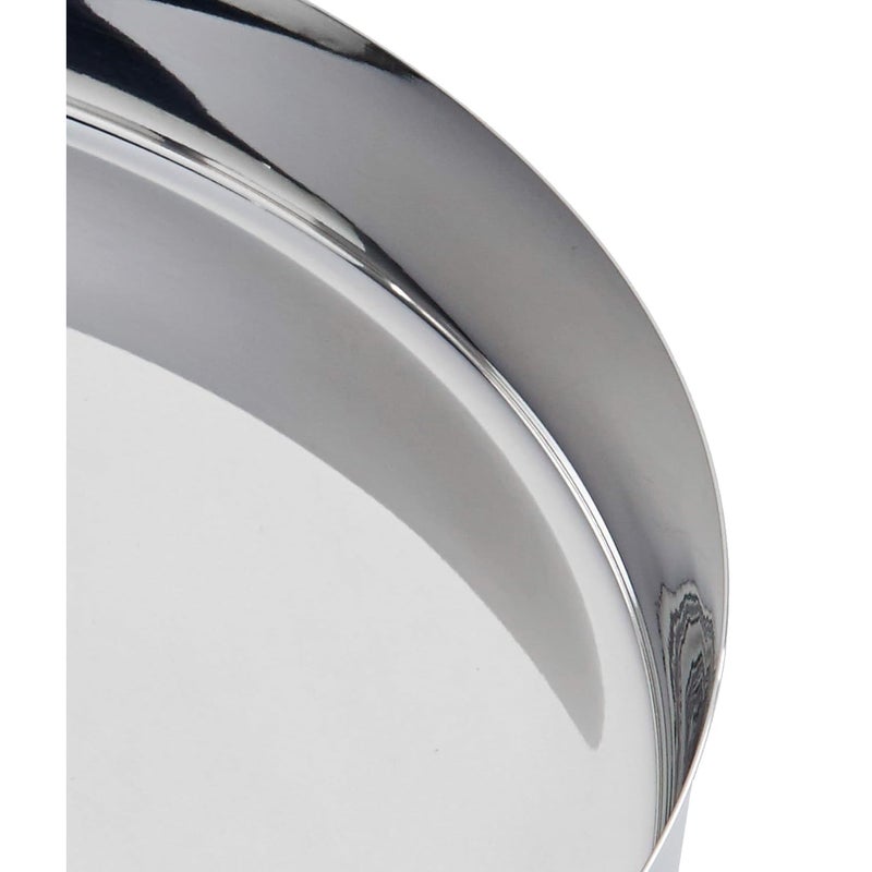 Regalo Regalo Stainless Steel Dinner Plate/Thali, 28 cm Dia, Straight Deep Wall Design- Medium- 12 inch Size with Life Time warrenty (Round-Plain-12inch, Set of 6) - Image 4