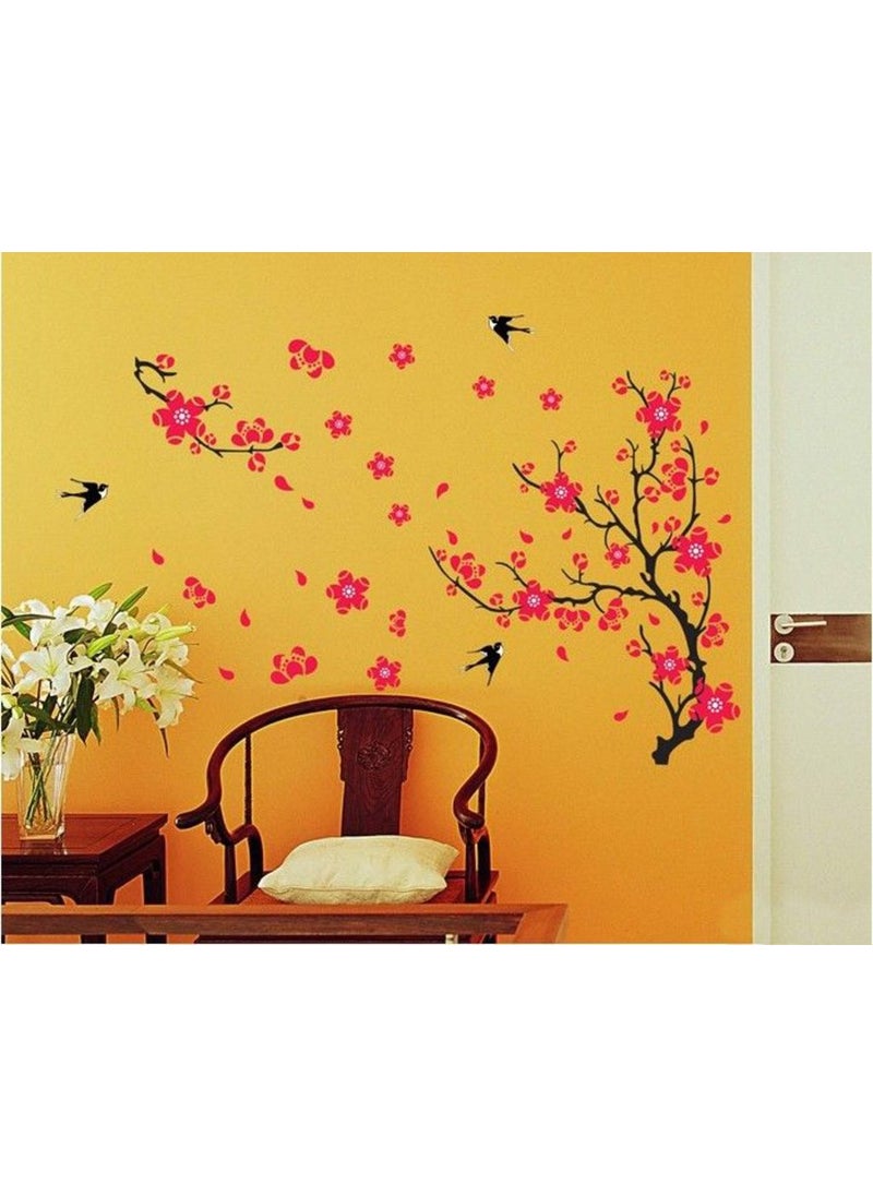 Decals Design Decals Design 'Branch with Flowers' Wall Sticker (PVC Vinyl, 50 cm x 70 cm)  - Image 1