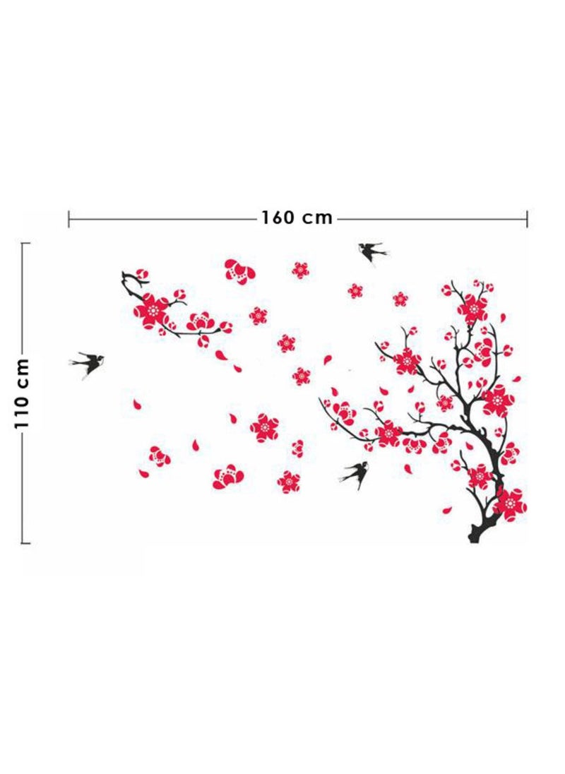 Decals Design Decals Design 'Branch with Flowers' Wall Sticker (PVC Vinyl, 50 cm x 70 cm)  - Image 2