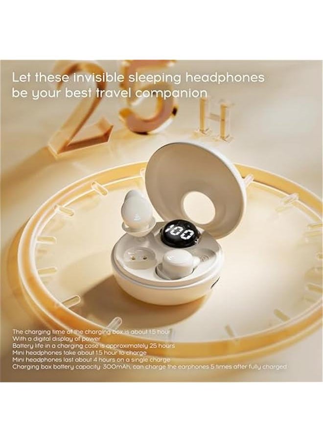 Generic - Sleep Earbuds for Side Sleepers, Mini Invisible Wireless Bluetooth 5.3 Micro Sleep Headphones, Hidden Earbuds for Small Ears Sleeping, Exercise, Working, Hiking - Image 1