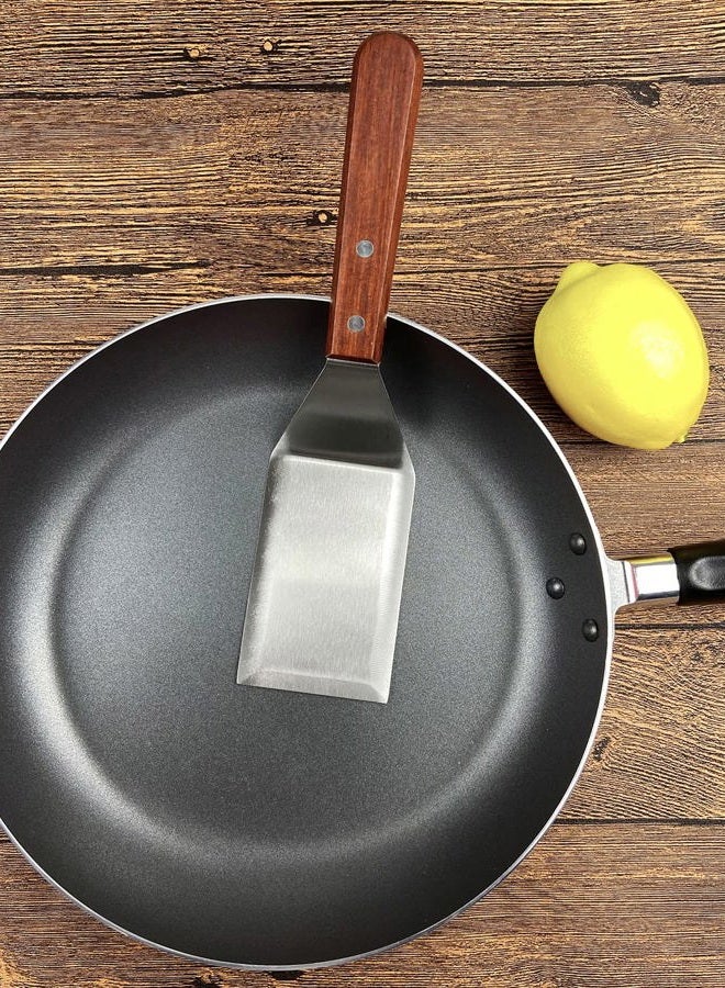 KLAQQED Metal Spatula for Cast Iron Skillet Grill Stainless Steel Spatula for Burger, Fish Turner Griddle Spatula, Spachulas Egg Flipper, Flat Top Metal Spatula for Cooking BBQ - Image 5