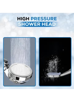 DANEEN 3-Function High Pressure Shower Head - Remove Chlorine, Boost Skin, Reduce Hair Loss - Filtration System - Jet, Rainfall, Massage Purify and Save Water - Includes Teflon Tape & 1.5m Hose  - Image 3