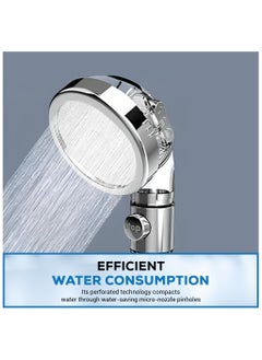 DANEEN 3-Function High Pressure Shower Head - Remove Chlorine, Boost Skin, Reduce Hair Loss - Filtration System - Jet, Rainfall, Massage Purify and Save Water - Includes Teflon Tape & 1.5m Hose  - Image 5