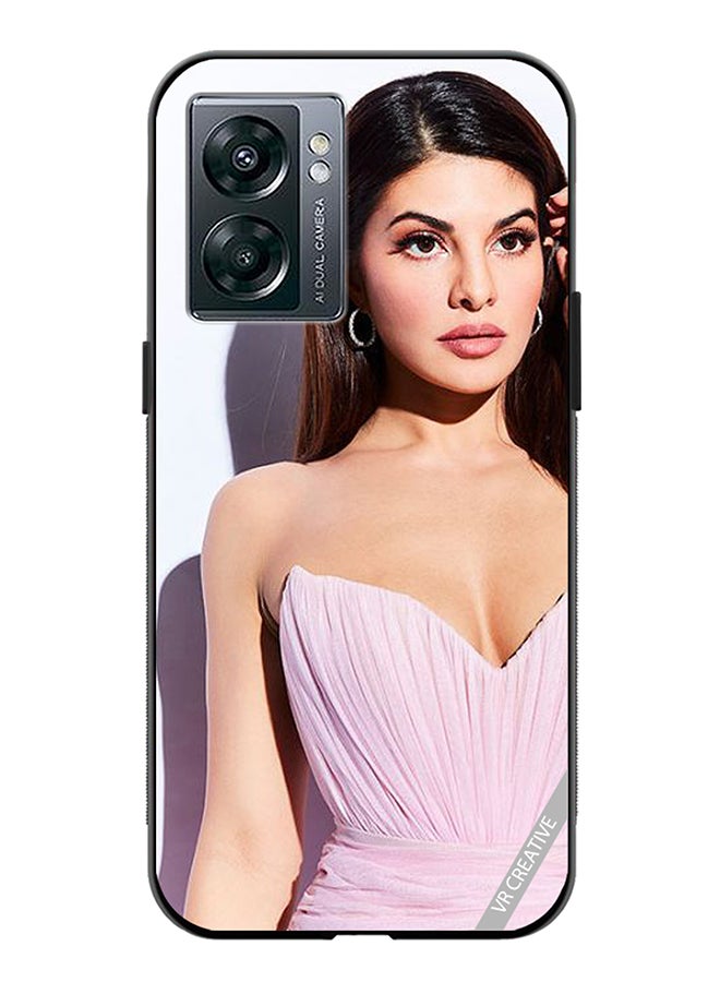 VR CREATIVE Protective Case Cover For Oppo A57 5G Bollywood Actress Jacqueline Fernandez Design Multicolour - Image 1