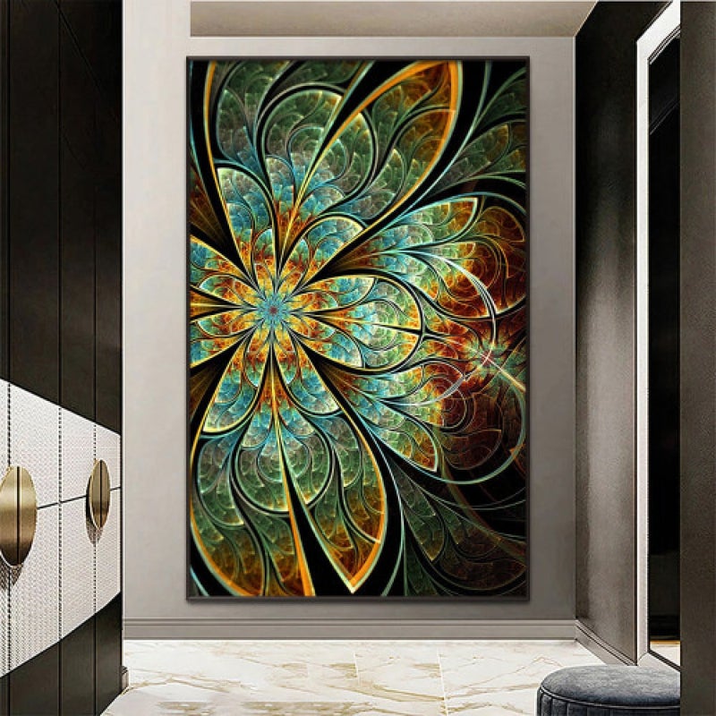 Marktna Modern design canvas painting with a hollow frame, size (50×70), one piece - Image 1