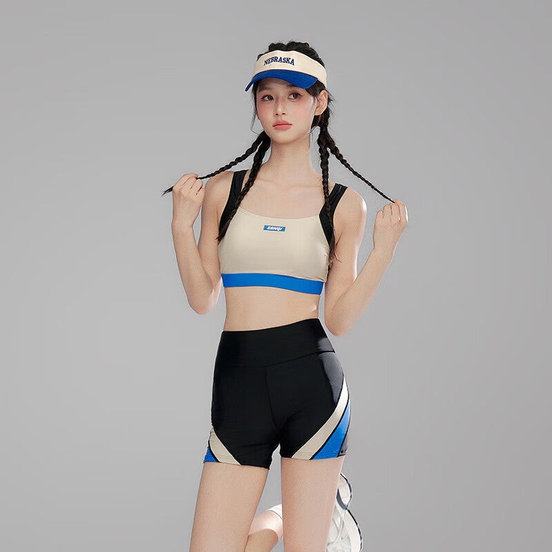 Sanqi Conservative Two-Piece Swimsuit for Women, Sports Long-Sleeve Cover-Up, Slimming And Concealing, Suitable for Hot Springs And Beach Vacation, Swimming Costume M - Image 5