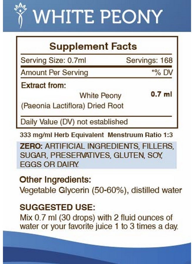 Secrets of the Tribe Secrets of the Tribe White Peony Alcohol-Free Tincture (Glycerite) 675 mg White Peony (Paeonia Lactiflora) Dried Root (4 Fl Oz) Support Supplement - Image 4