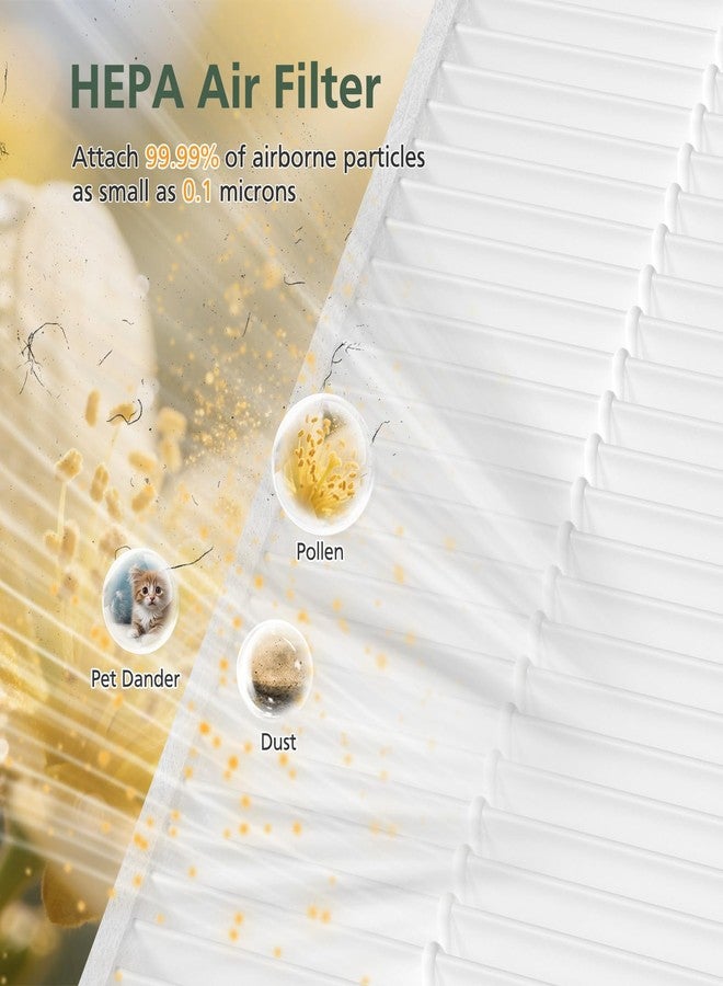 isinlive 5510 5520 Replacement Filter Q Compatible with Winix 5510, 5520 PlasmaWave Air Purifi-ers, 1 x HEPA Filter + 1 x Activated Carbon Filter Combo for Dust Pollen Pet Smoke, Part# 1712-0123-00 - Image 4