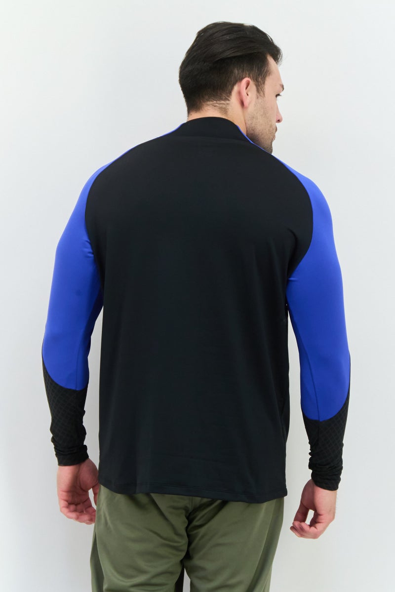 Air Jordan Men Slim Fit Logo Sleeve Training Sweatshirt, Black  - Image 3