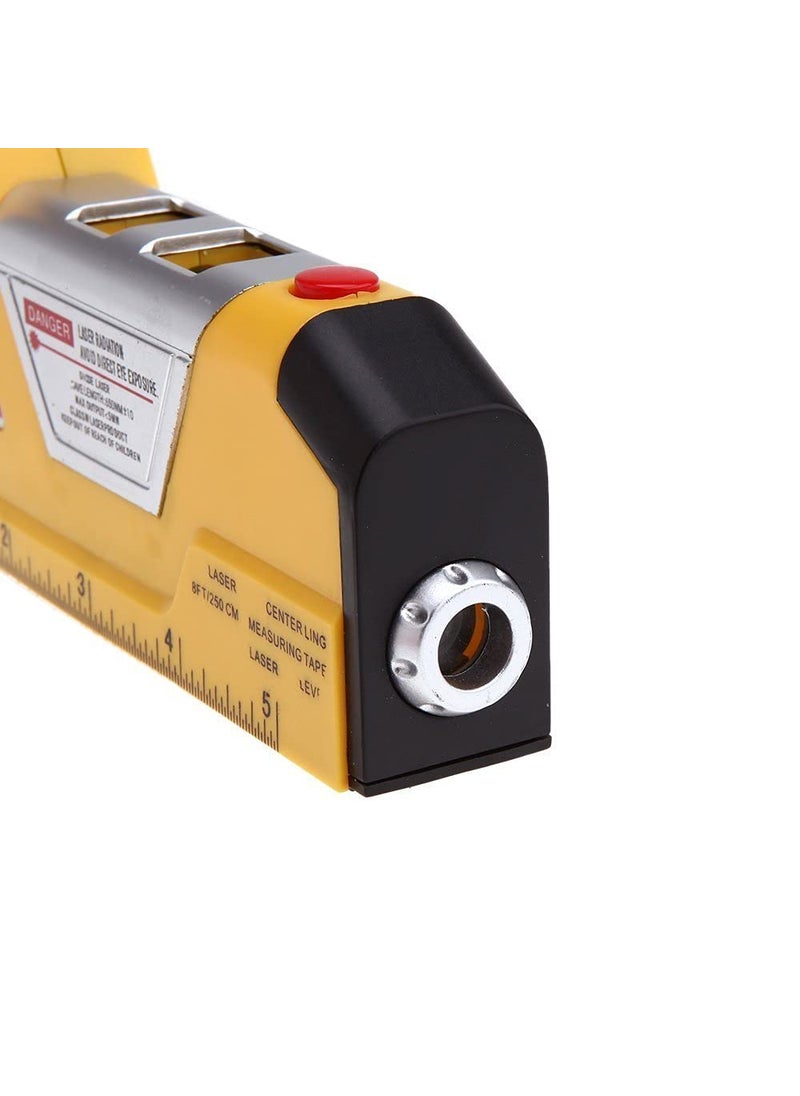 Skywalk 8FT 2 5m Measuring Tape Laser Level Pro3 Measuring Equipment with 2 Way Level Bubbles and Laser Power OnOff nivel laser  - Image 3