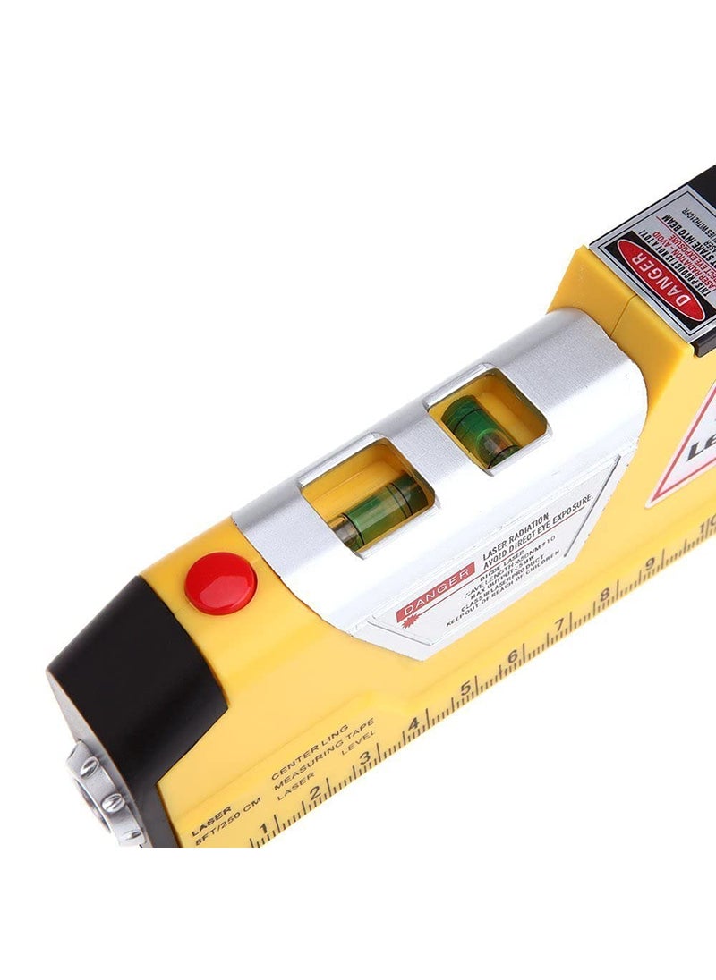 Skywalk 8FT 2 5m Measuring Tape Laser Level Pro3 Measuring Equipment with 2 Way Level Bubbles and Laser Power OnOff nivel laser  - Image 2