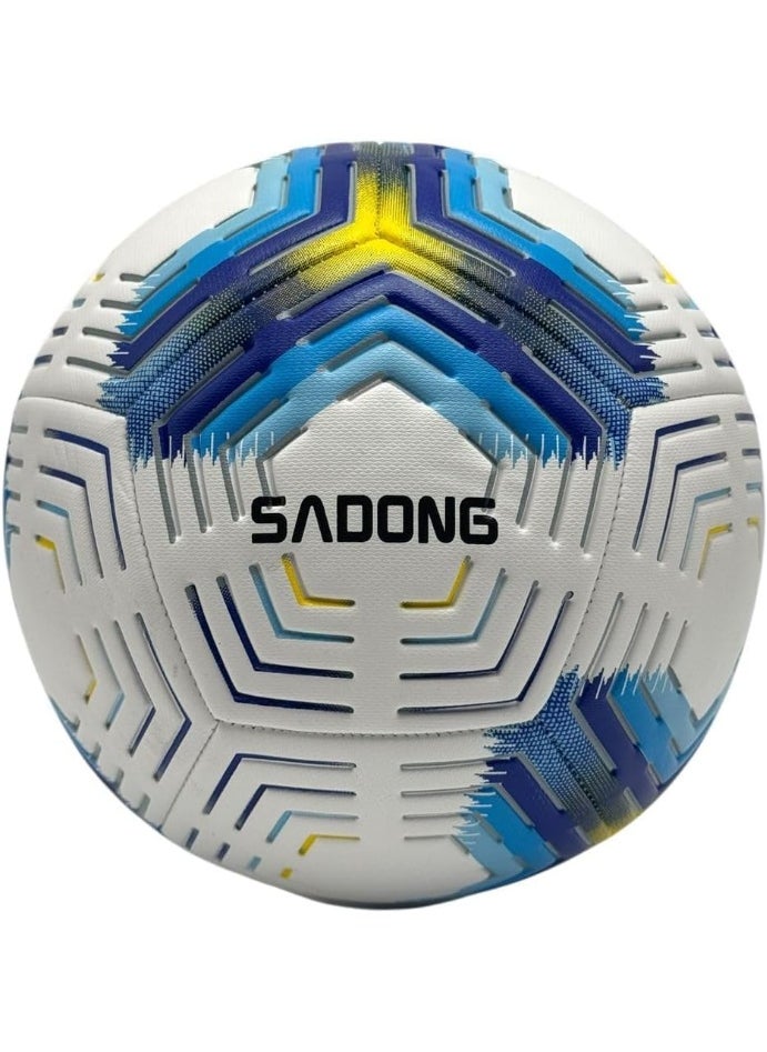 Generic Professional football for stadiums, size (5), high quality, indoor and outdoor football for football players, youth football fans and training competitions (Multicolour)  - Image 1
