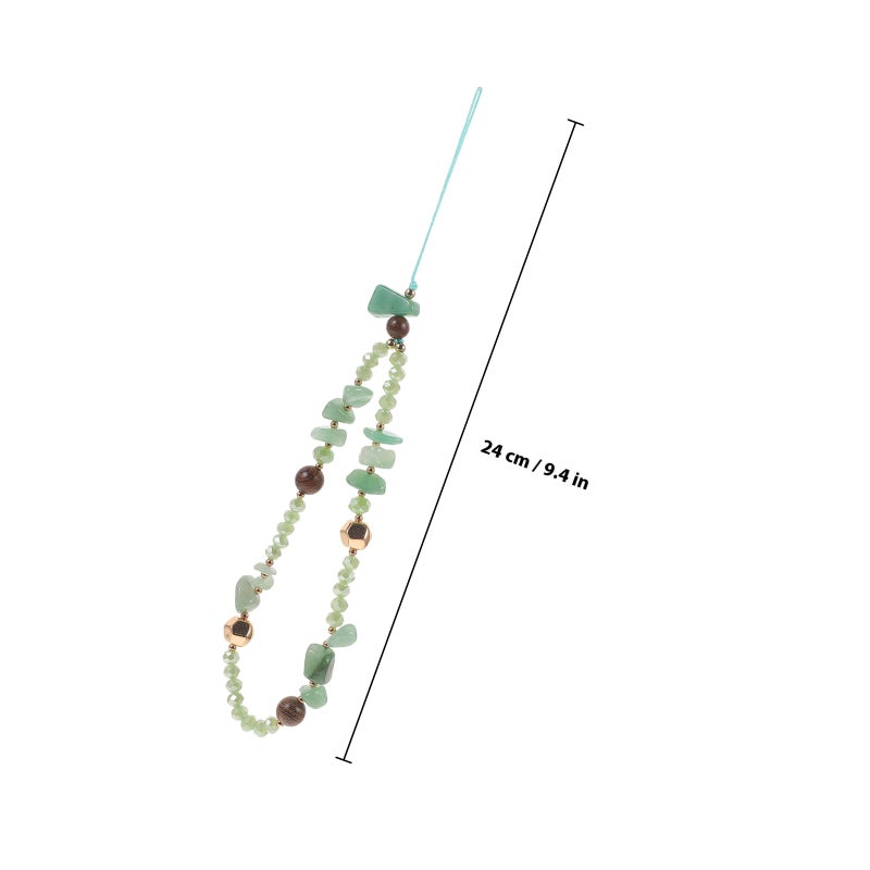 Phone Charm Beaded Phone Lanyard Strap Cute Beads Phone Chain Lanyard Wrist Strap - Image 2