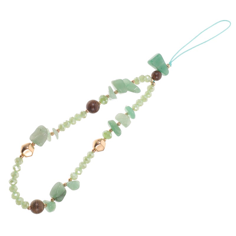Phone Charm Beaded Phone Lanyard Strap Cute Beads Phone Chain Lanyard Wrist Strap - Image 1