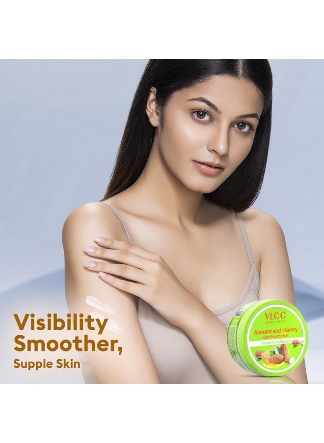 VLCC Almond and Honey Light Moisturiser Cream - 200g | With Vitamin E and Glycerin | Vitamin E Body Moisturizer | Soft and Smooth Skin | Intense, Long-lasting Hydration. - Image 3