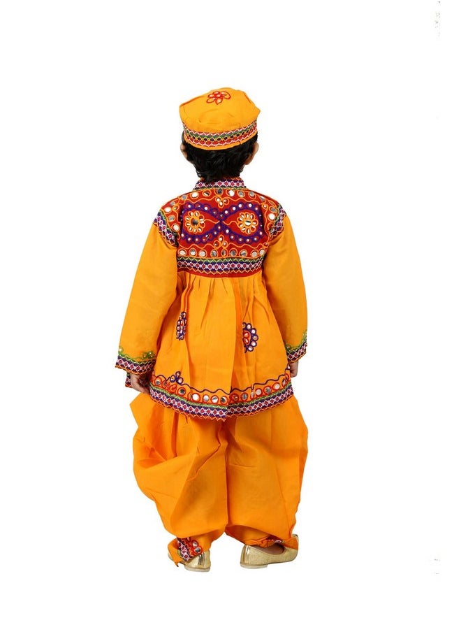 BookMyCostume BookMyCostume Gujarat Garba Navratri Indian State Fancy Dress Costume for Boys and Men 9-10 years  - Image 4