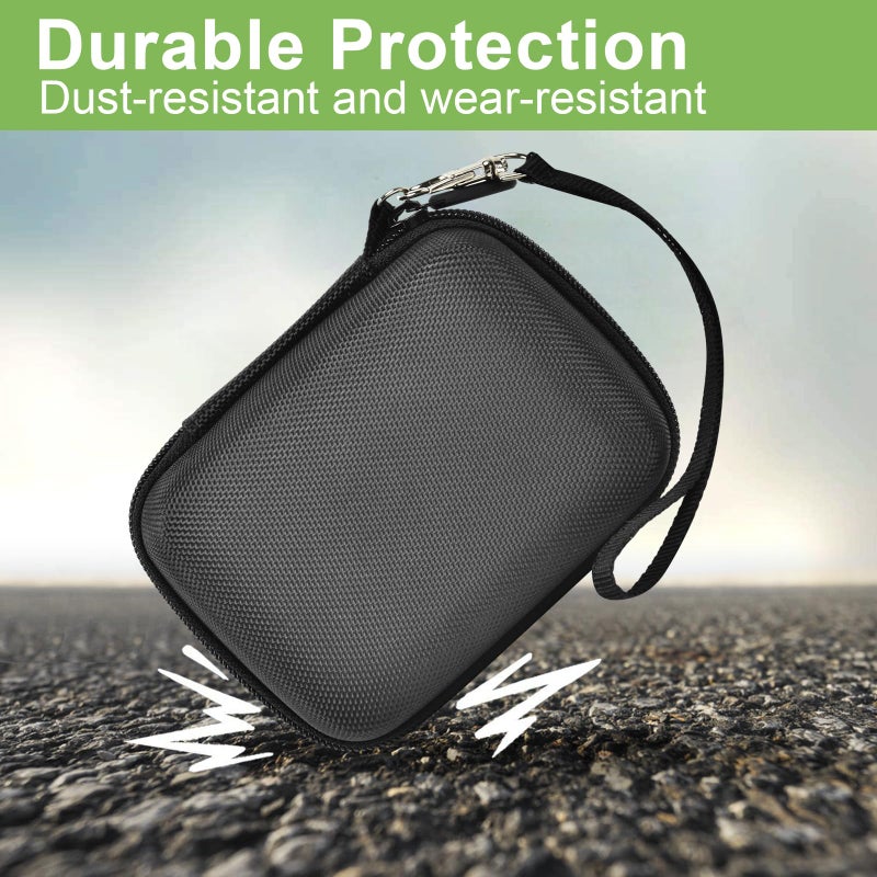 ALKOO Digital Camera Case Compatible with VAHOIALD FHD 1080P/ for CAMKORY Digital Point and Shoot/for KODAK PIXPRO FZ45-BK 16MP Vlogging/for IWEUKJLO/for Nsoela, Holder for SD Card More- Black (Box Only) - Image 5
