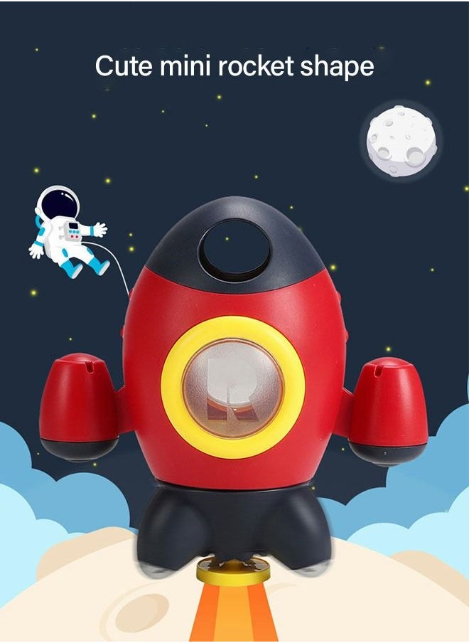 GROIC - Bath Toys, Space Rocket Bath Toys for Toddlers, Spray Water Baby Bath Toys with Rotating Fountain, Shower Bathtub Toys for Kids - Image 1