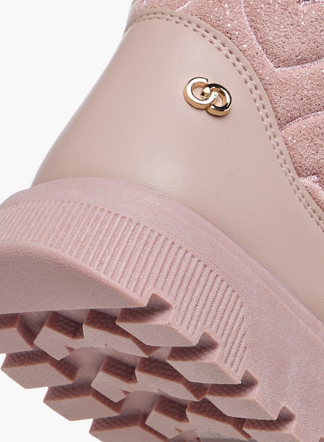 سيليست بوت للكاحل بناتي بنقش قلب سهل الارتداء - Image 5